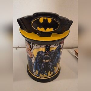 BATMAN ceramic cookie jar container MIB Warner Brothers 2000s Limited edition